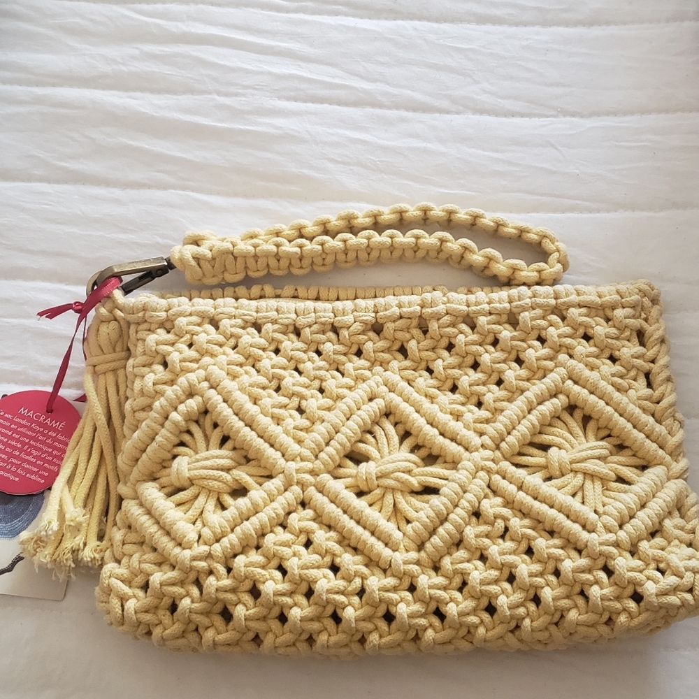 London Kaye Macrame Bag.
